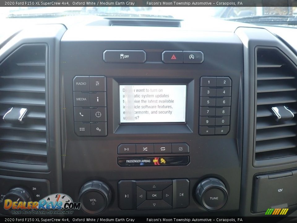 2020 Ford F150 XL SuperCrew 4x4 Oxford White / Medium Earth Gray Photo #12