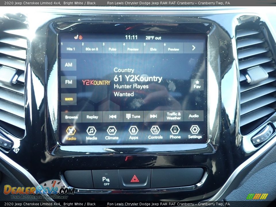 2020 Jeep Cherokee Limited 4x4 Bright White / Black Photo #16