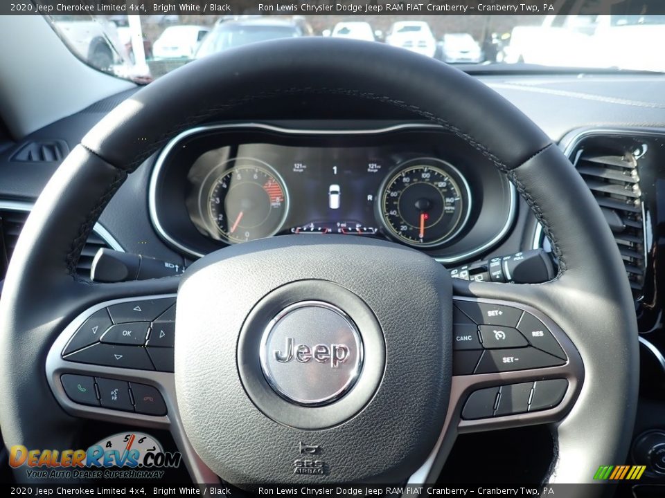 2020 Jeep Cherokee Limited 4x4 Bright White / Black Photo #20