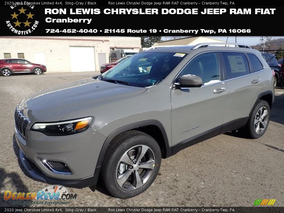 2020 Jeep Cherokee Limited 4x4 Sting-Gray / Black Photo #1