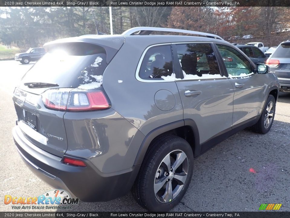 2020 Jeep Cherokee Limited 4x4 Sting-Gray / Black Photo #5