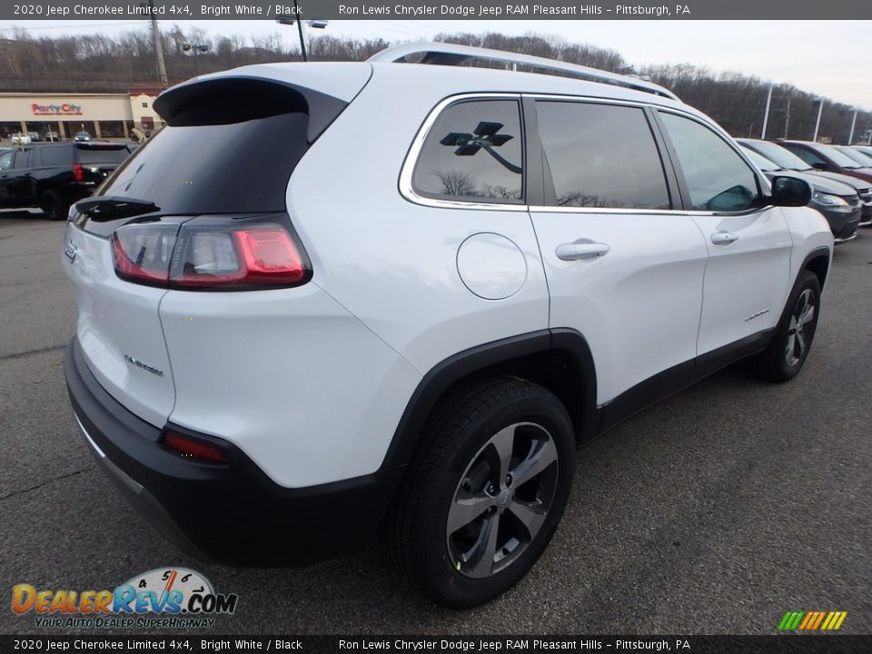 2020 Jeep Cherokee Limited 4x4 Bright White / Black Photo #6