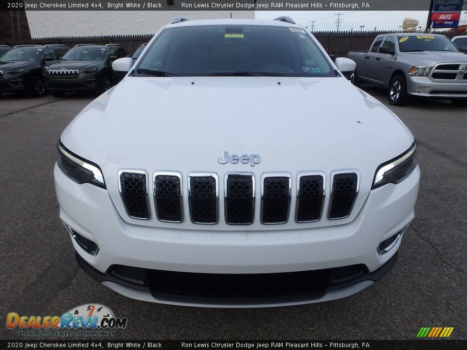 2020 Jeep Cherokee Limited 4x4 Bright White / Black Photo #9