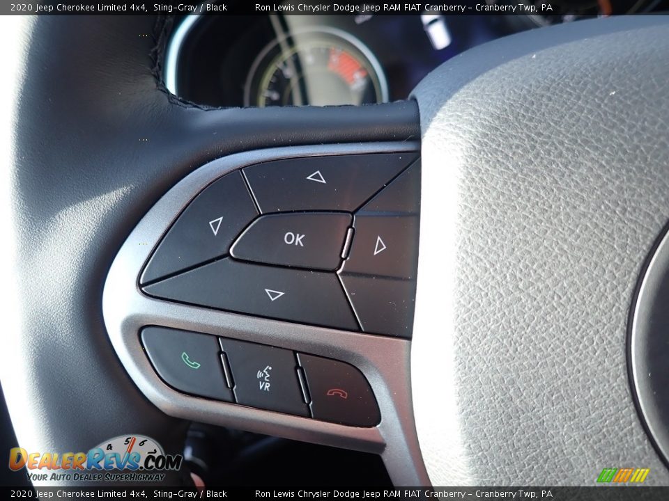 2020 Jeep Cherokee Limited 4x4 Sting-Gray / Black Photo #20