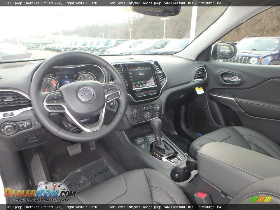 Black Interior - 2020 Jeep Cherokee Limited 4x4 Photo #13