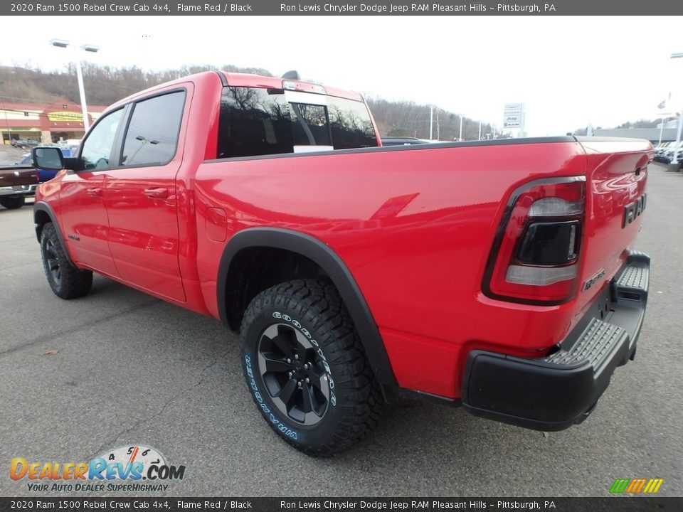 2020 Ram 1500 Rebel Crew Cab 4x4 Flame Red / Black Photo #3