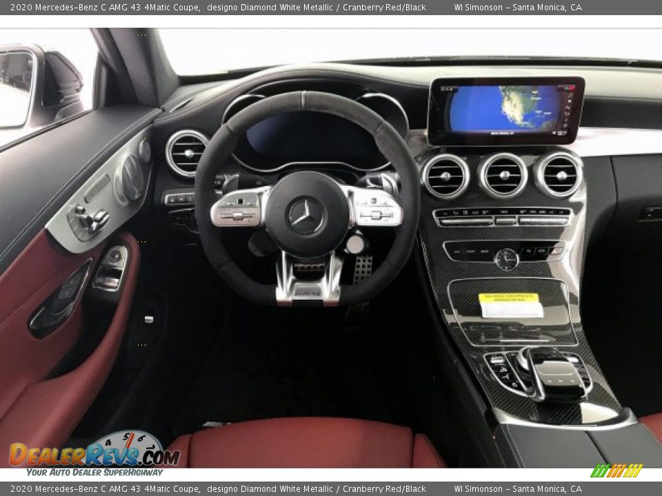 Dashboard of 2020 Mercedes-Benz C AMG 43 4Matic Coupe Photo #4