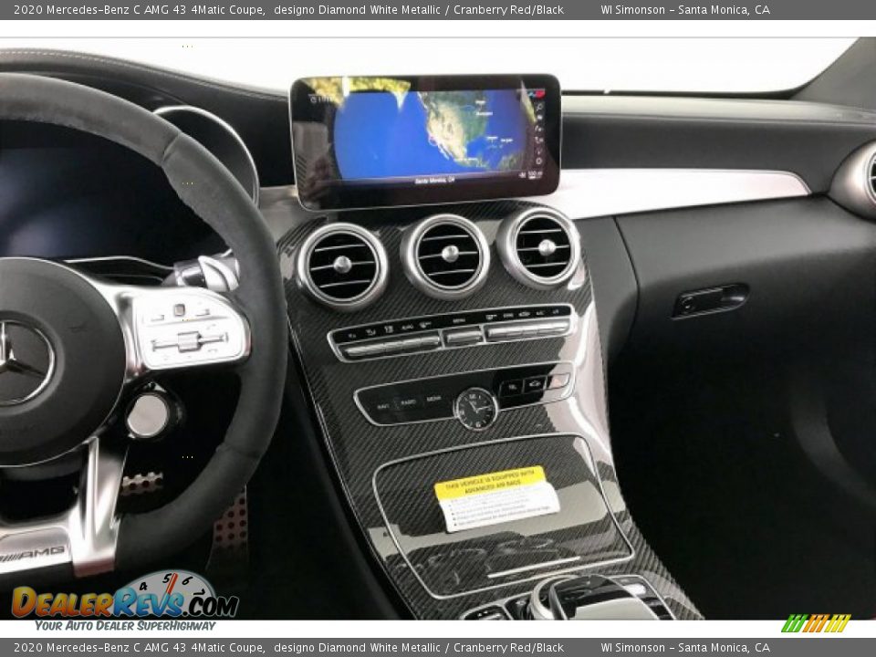 Dashboard of 2020 Mercedes-Benz C AMG 43 4Matic Coupe Photo #5