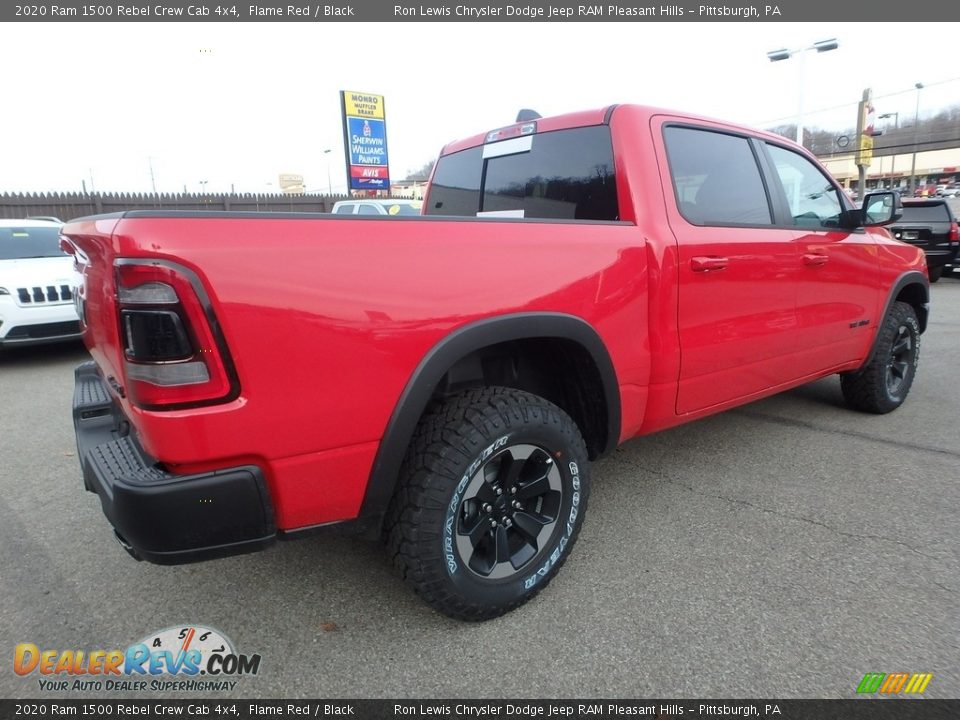 2020 Ram 1500 Rebel Crew Cab 4x4 Flame Red / Black Photo #6