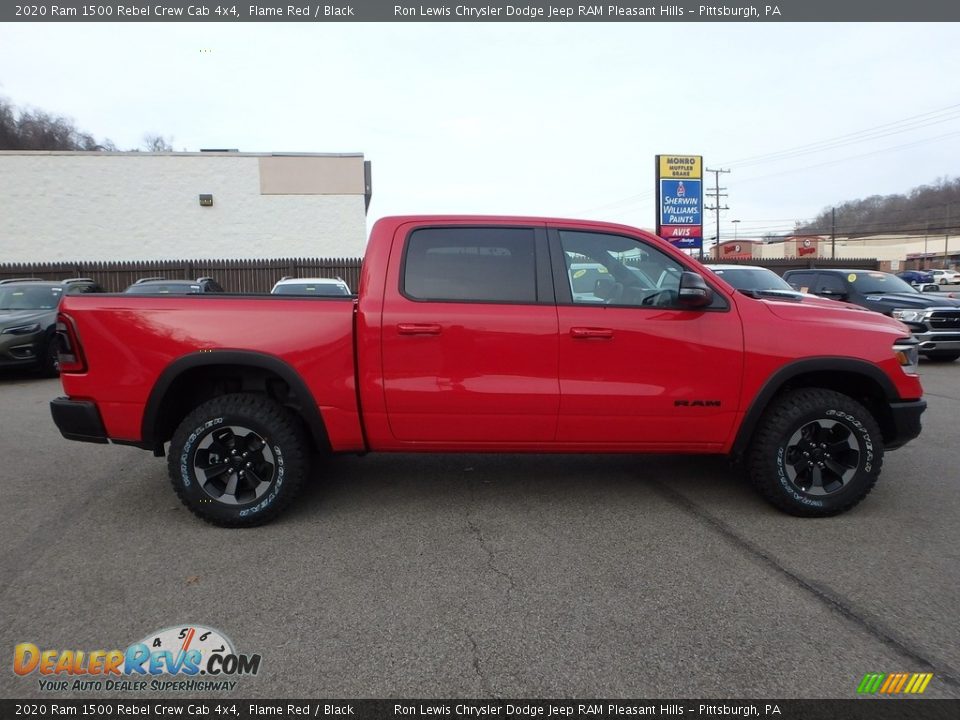 2020 Ram 1500 Rebel Crew Cab 4x4 Flame Red / Black Photo #7