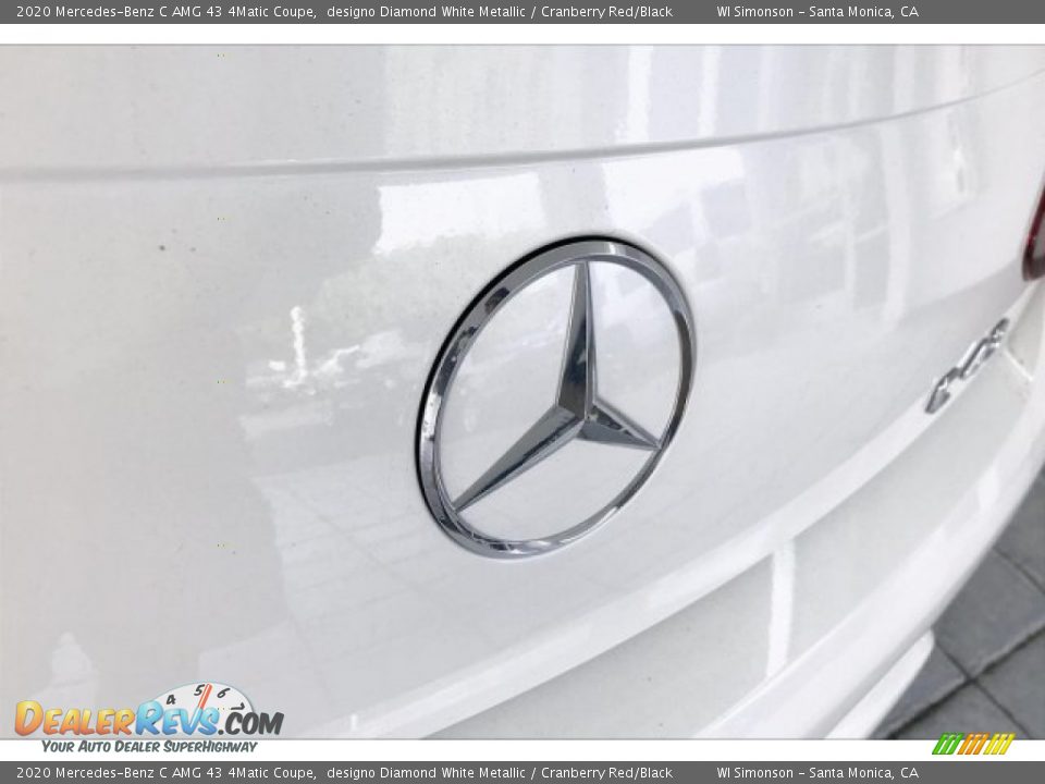 2020 Mercedes-Benz C AMG 43 4Matic Coupe designo Diamond White Metallic / Cranberry Red/Black Photo #7