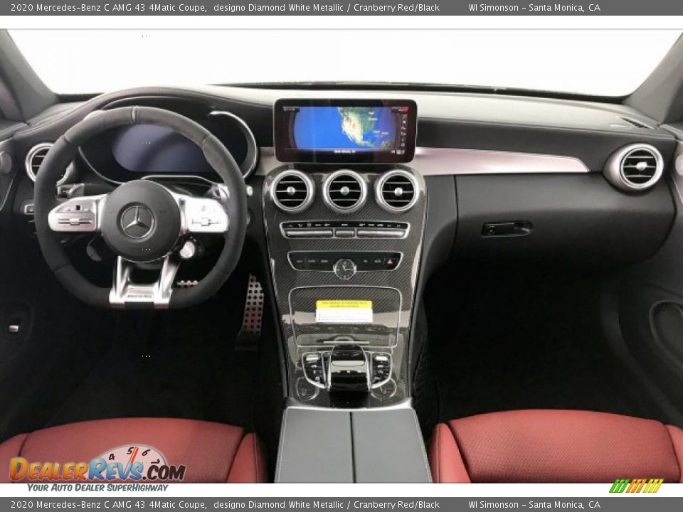 Dashboard of 2020 Mercedes-Benz C AMG 43 4Matic Coupe Photo #17