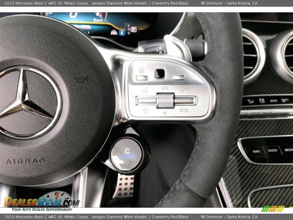 2020 Mercedes-Benz C AMG 43 4Matic Coupe Steering Wheel Photo #19
