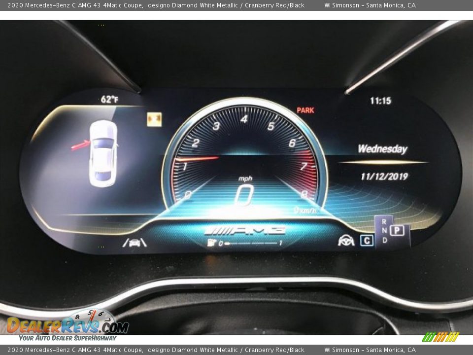 2020 Mercedes-Benz C AMG 43 4Matic Coupe Gauges Photo #20