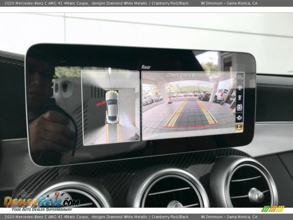 2020 Mercedes-Benz C AMG 43 4Matic Coupe designo Diamond White Metallic / Cranberry Red/Black Photo #21