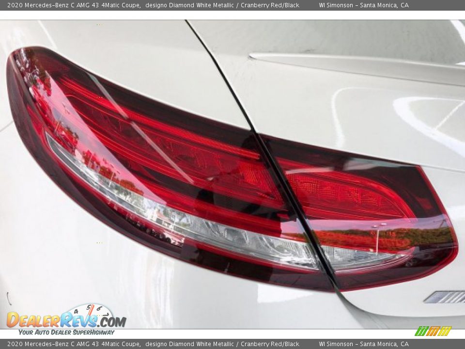 2020 Mercedes-Benz C AMG 43 4Matic Coupe designo Diamond White Metallic / Cranberry Red/Black Photo #26