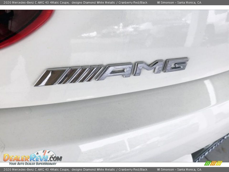 2020 Mercedes-Benz C AMG 43 4Matic Coupe designo Diamond White Metallic / Cranberry Red/Black Photo #27