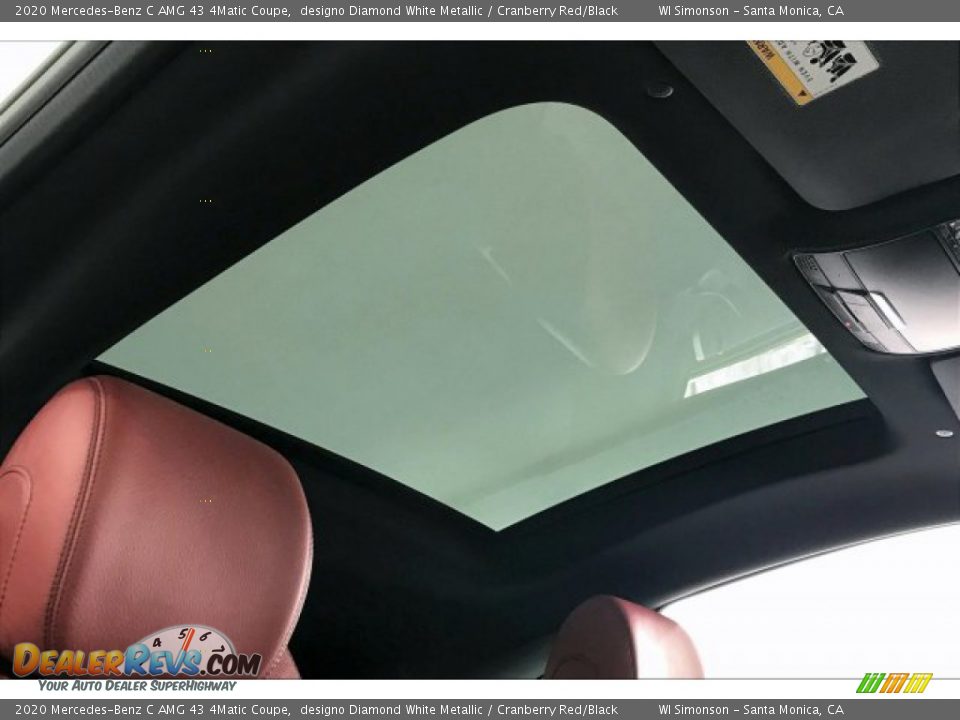 2020 Mercedes-Benz C AMG 43 4Matic Coupe designo Diamond White Metallic / Cranberry Red/Black Photo #29