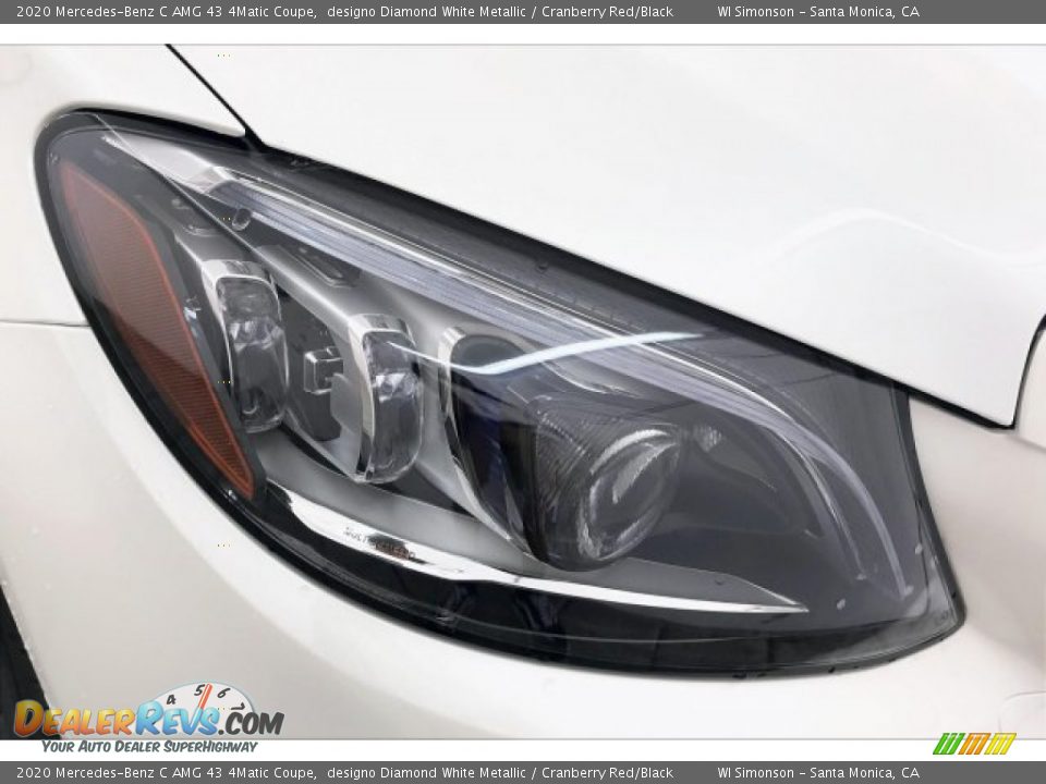 2020 Mercedes-Benz C AMG 43 4Matic Coupe designo Diamond White Metallic / Cranberry Red/Black Photo #32