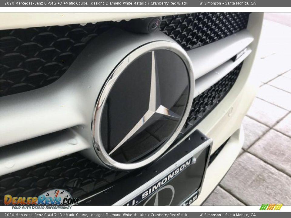 2020 Mercedes-Benz C AMG 43 4Matic Coupe designo Diamond White Metallic / Cranberry Red/Black Photo #33