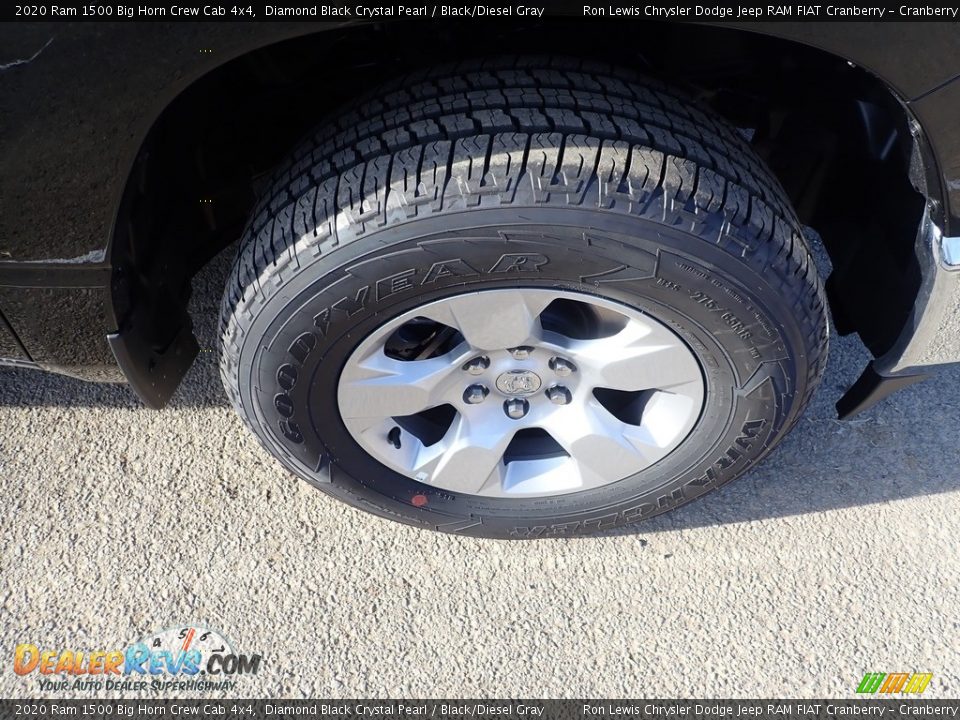 2020 Ram 1500 Big Horn Crew Cab 4x4 Diamond Black Crystal Pearl / Black/Diesel Gray Photo #8