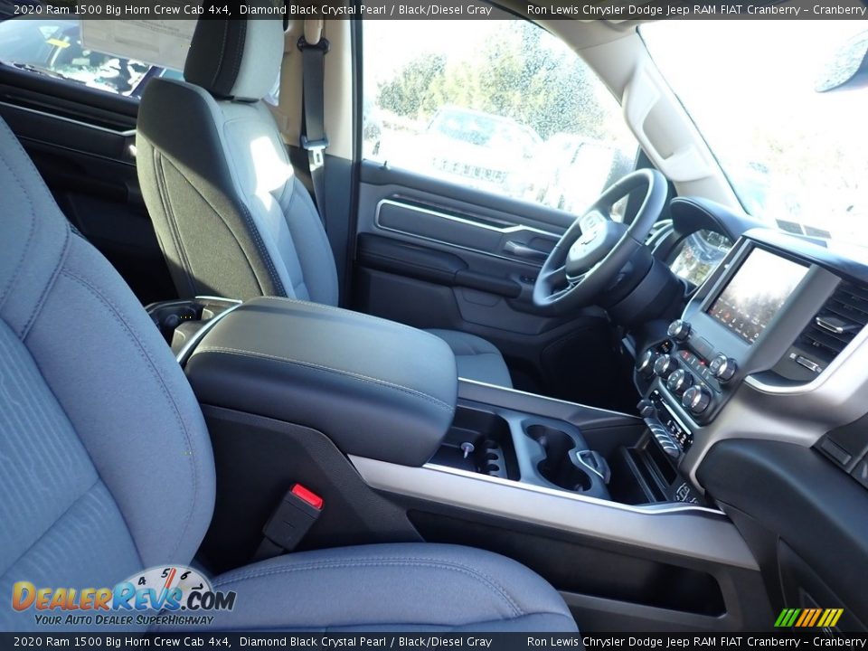 2020 Ram 1500 Big Horn Crew Cab 4x4 Diamond Black Crystal Pearl / Black/Diesel Gray Photo #9