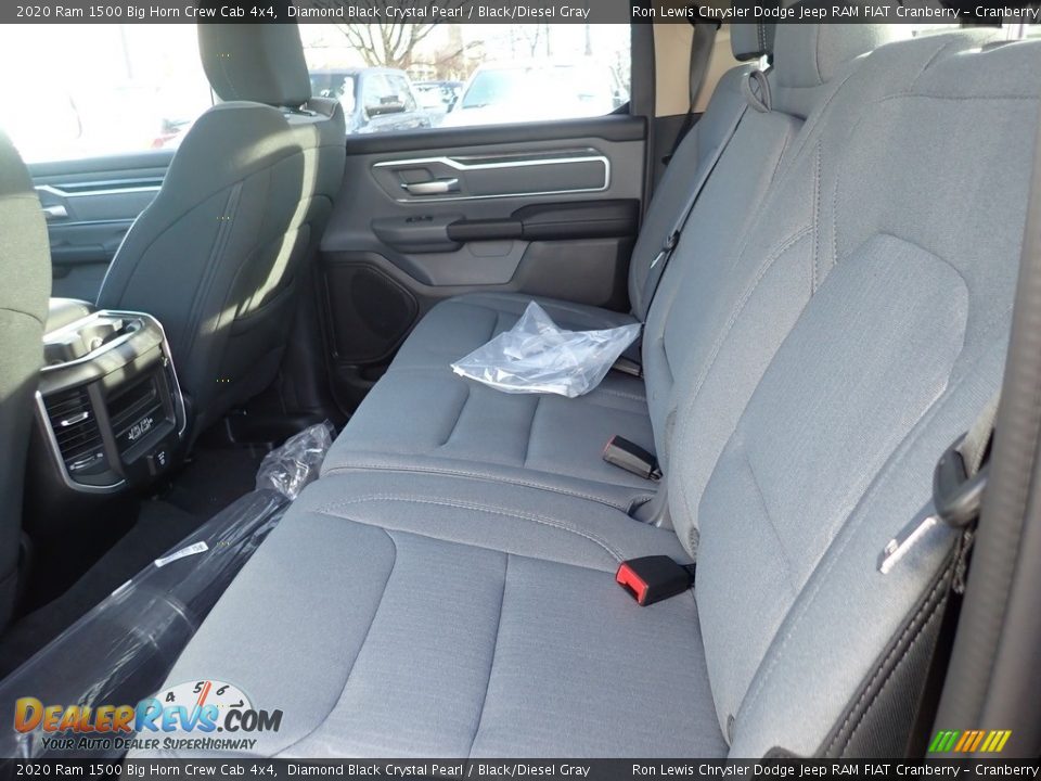 2020 Ram 1500 Big Horn Crew Cab 4x4 Diamond Black Crystal Pearl / Black/Diesel Gray Photo #11