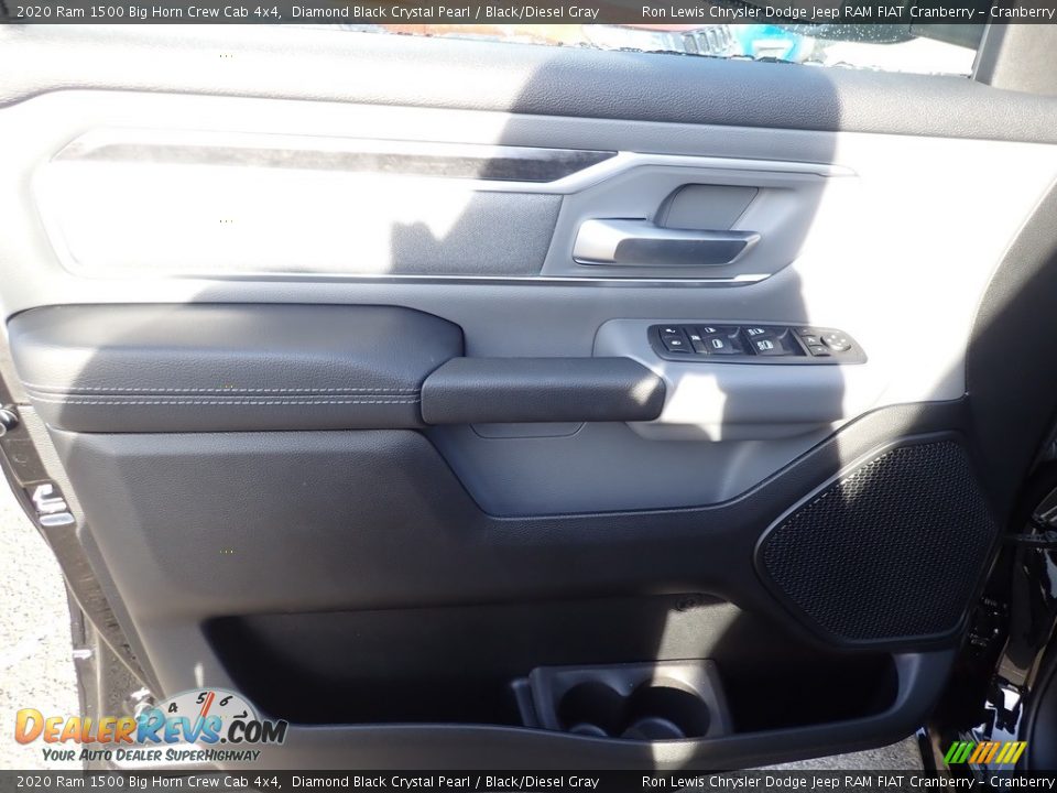 2020 Ram 1500 Big Horn Crew Cab 4x4 Diamond Black Crystal Pearl / Black/Diesel Gray Photo #13