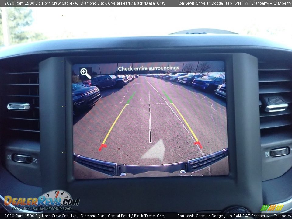 2020 Ram 1500 Big Horn Crew Cab 4x4 Diamond Black Crystal Pearl / Black/Diesel Gray Photo #16