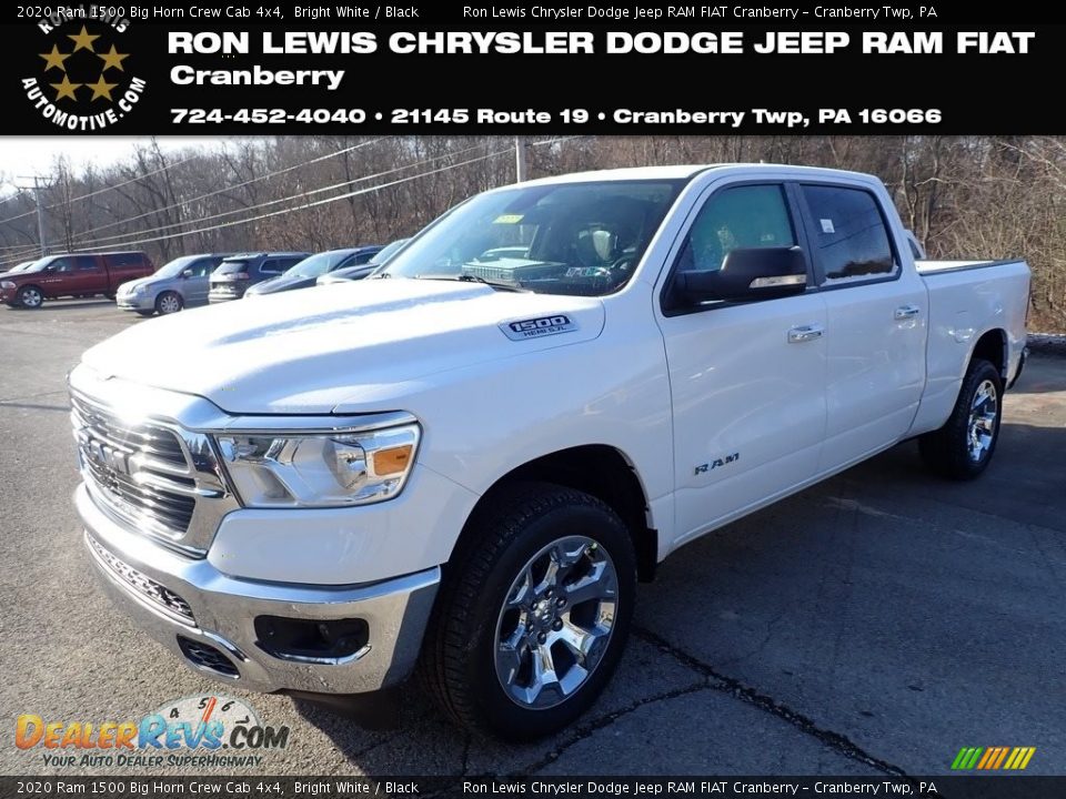 2020 Ram 1500 Big Horn Crew Cab 4x4 Bright White / Black Photo #1