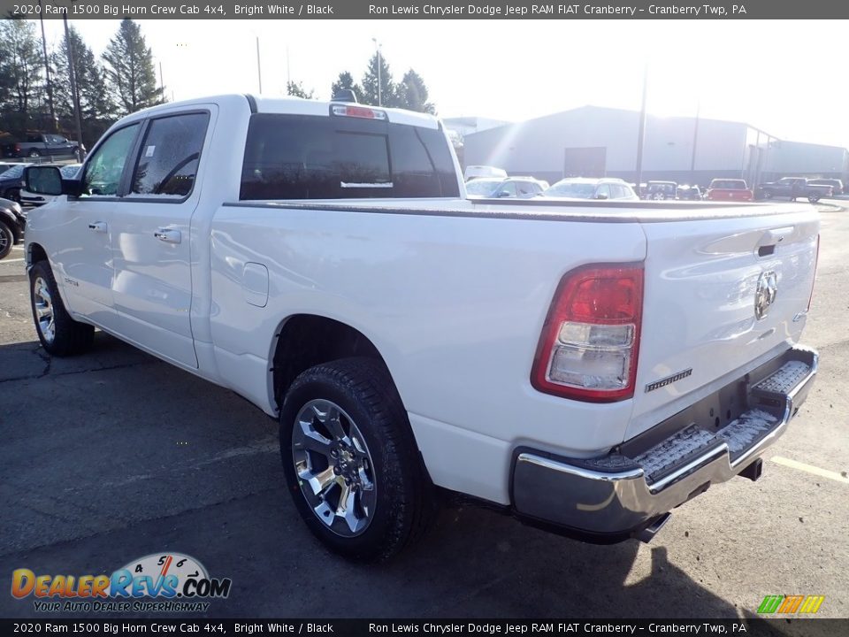 2020 Ram 1500 Big Horn Crew Cab 4x4 Bright White / Black Photo #3