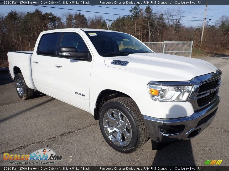 2020 Ram 1500 Big Horn Crew Cab 4x4 Bright White / Black Photo #7