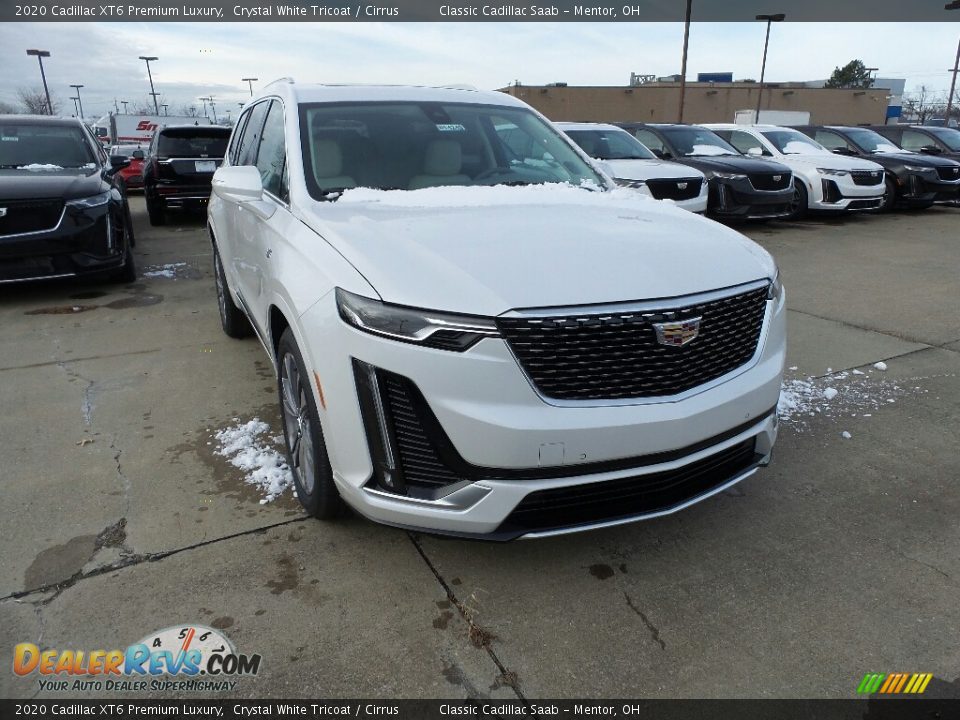 2020 Cadillac XT6 Premium Luxury Crystal White Tricoat / Cirrus Photo #1
