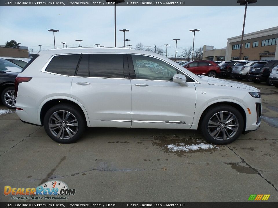 2020 Cadillac XT6 Premium Luxury Crystal White Tricoat / Cirrus Photo #2