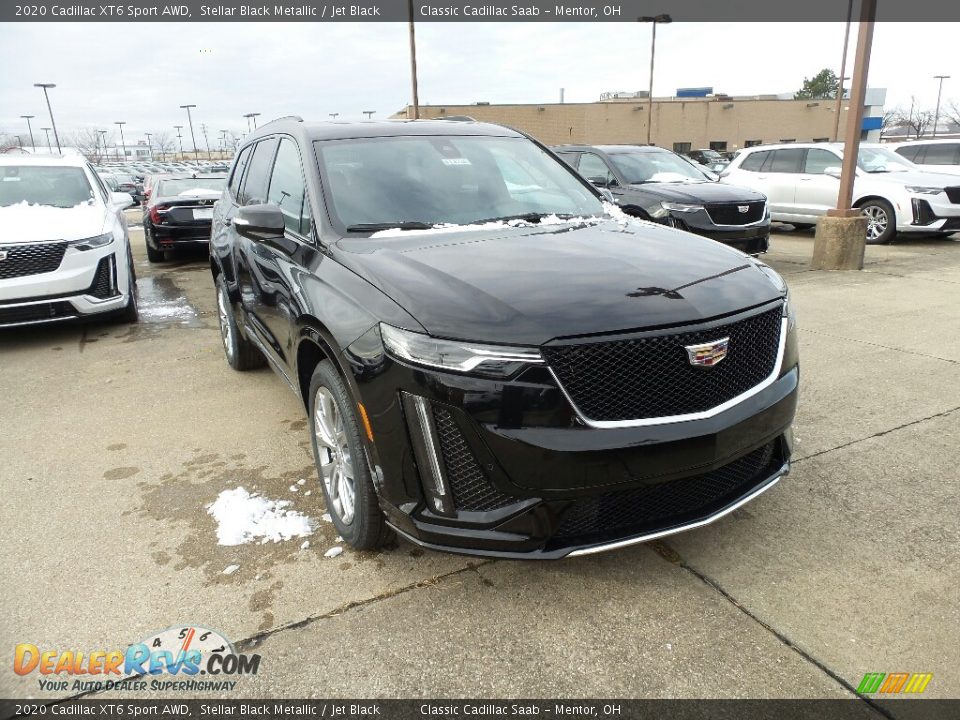 2020 Cadillac XT6 Sport AWD Stellar Black Metallic / Jet Black Photo #1