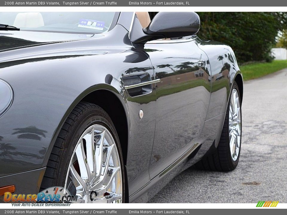 2008 Aston Martin DB9 Volante Tungsten Silver / Cream Truffle Photo #18
