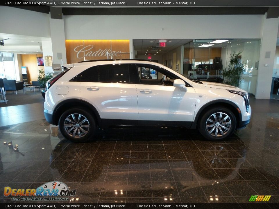 2020 Cadillac XT4 Sport AWD Crystal White Tricoat / Sedona/Jet Black Photo #2
