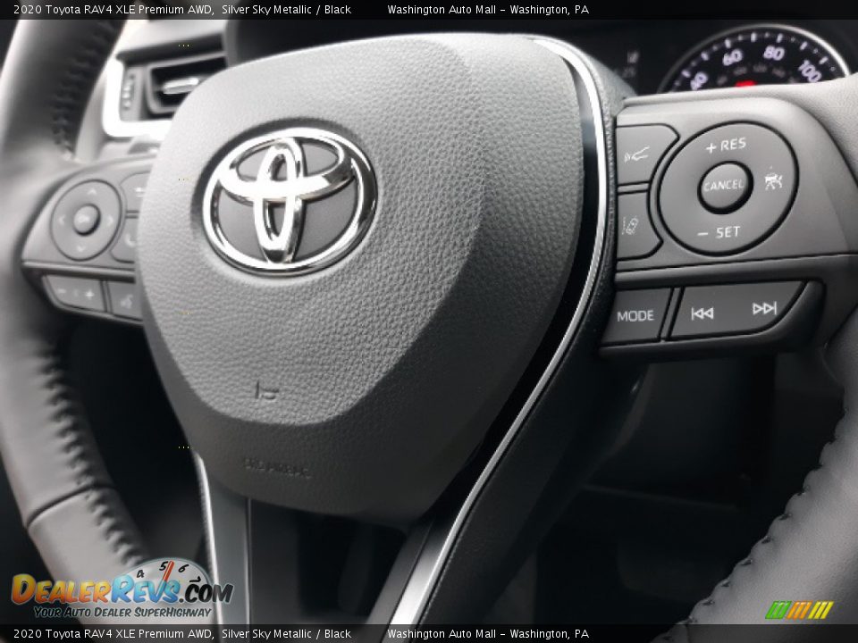 2020 Toyota RAV4 XLE Premium AWD Silver Sky Metallic / Black Photo #12