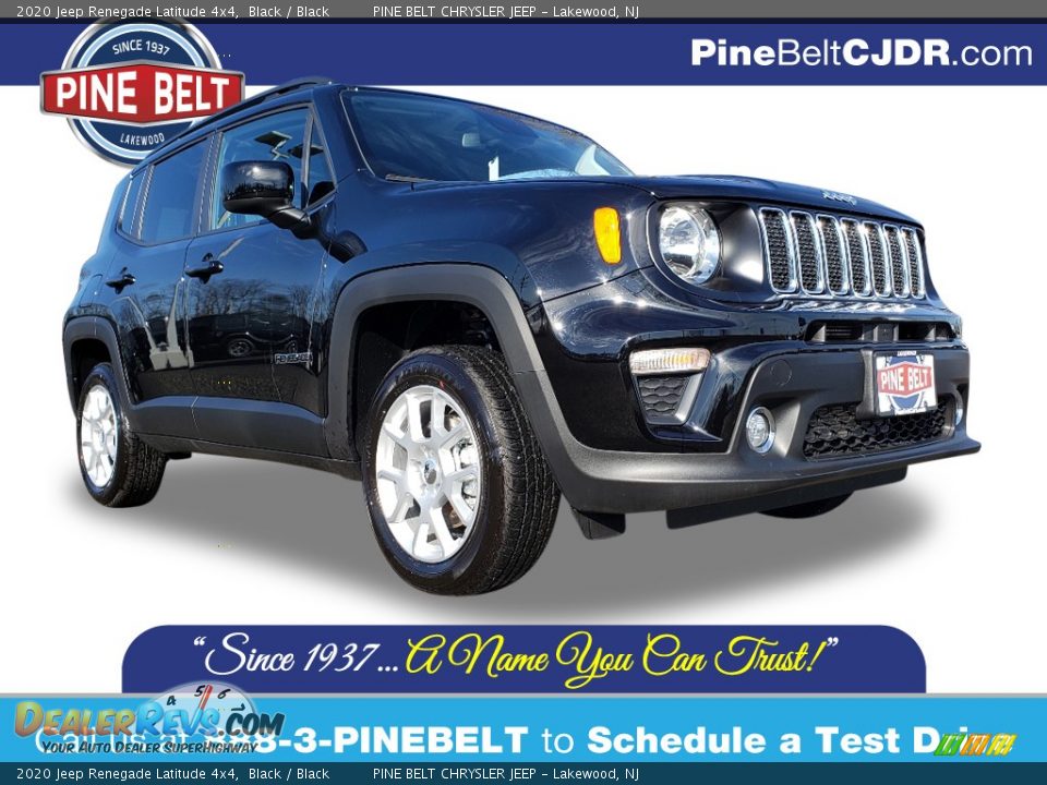 2020 Jeep Renegade Latitude 4x4 Black / Black Photo #1