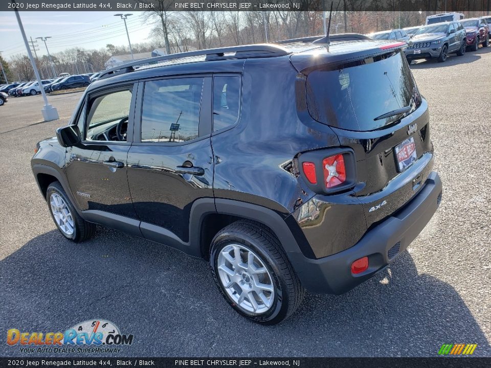 2020 Jeep Renegade Latitude 4x4 Black / Black Photo #4
