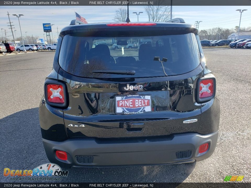 2020 Jeep Renegade Latitude 4x4 Black / Black Photo #5