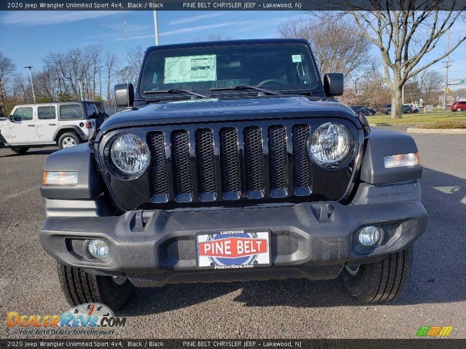 2020 Jeep Wrangler Unlimited Sport 4x4 Black / Black Photo #2