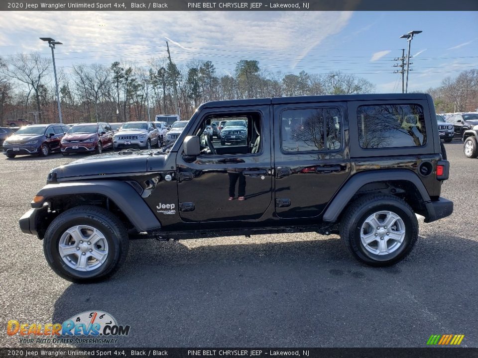 2020 Jeep Wrangler Unlimited Sport 4x4 Black / Black Photo #3
