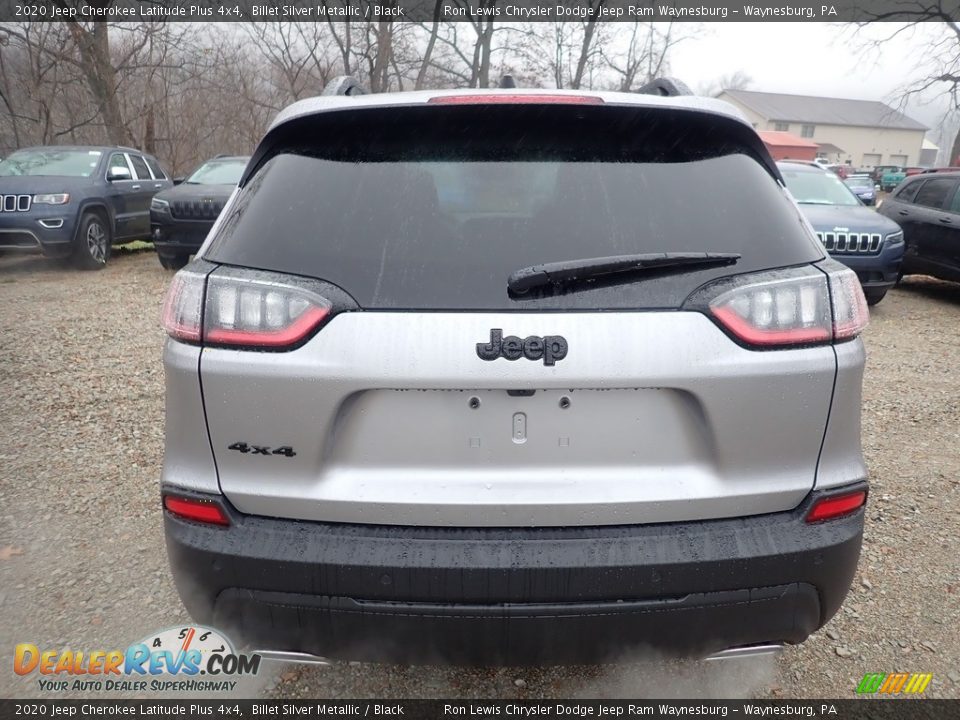 2020 Jeep Cherokee Latitude Plus 4x4 Billet Silver Metallic / Black Photo #4