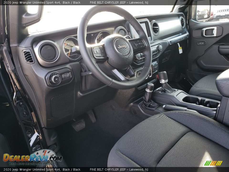 2020 Jeep Wrangler Unlimited Sport 4x4 Black / Black Photo #7