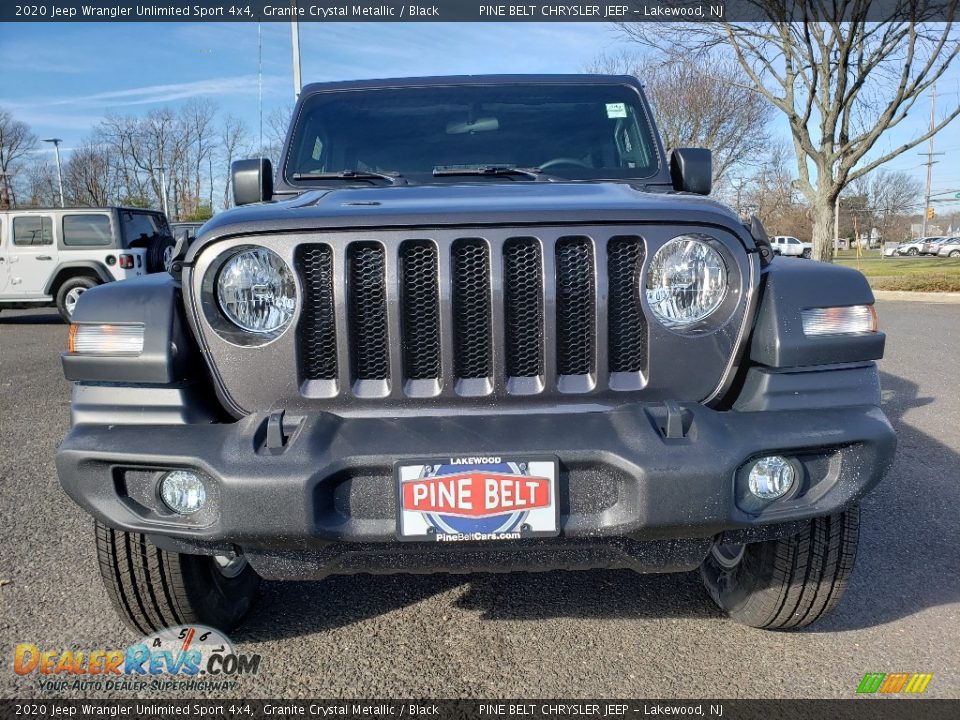 2020 Jeep Wrangler Unlimited Sport 4x4 Granite Crystal Metallic / Black Photo #2