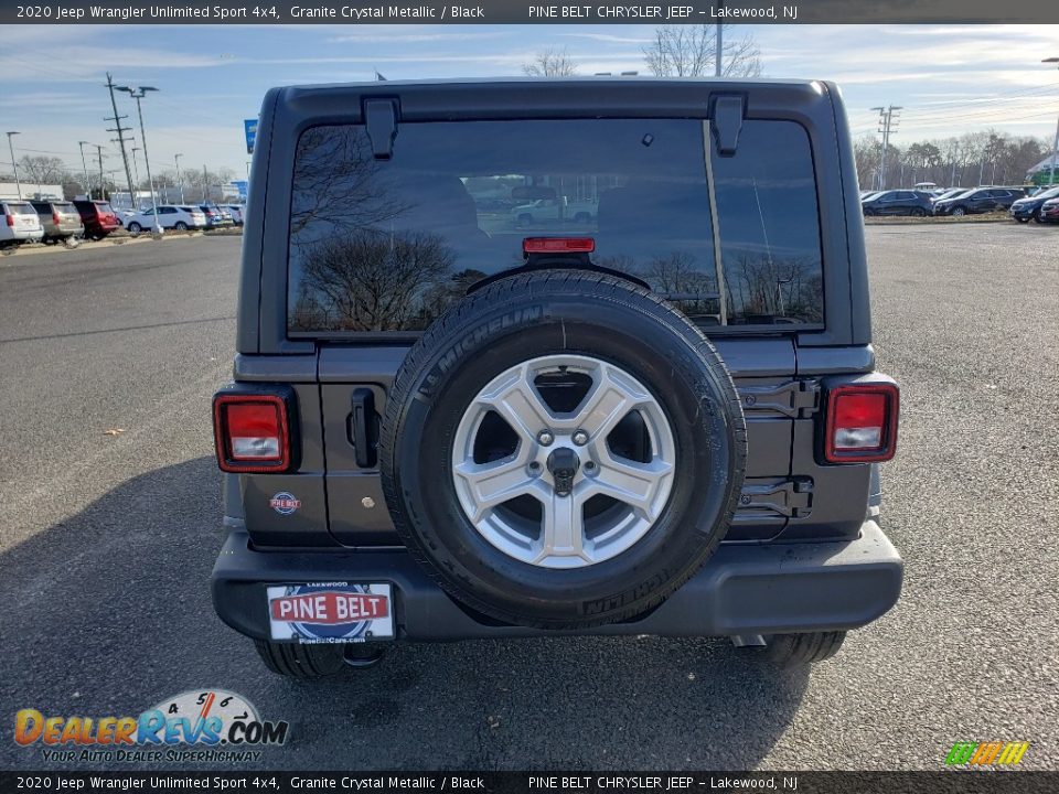 2020 Jeep Wrangler Unlimited Sport 4x4 Granite Crystal Metallic / Black Photo #5