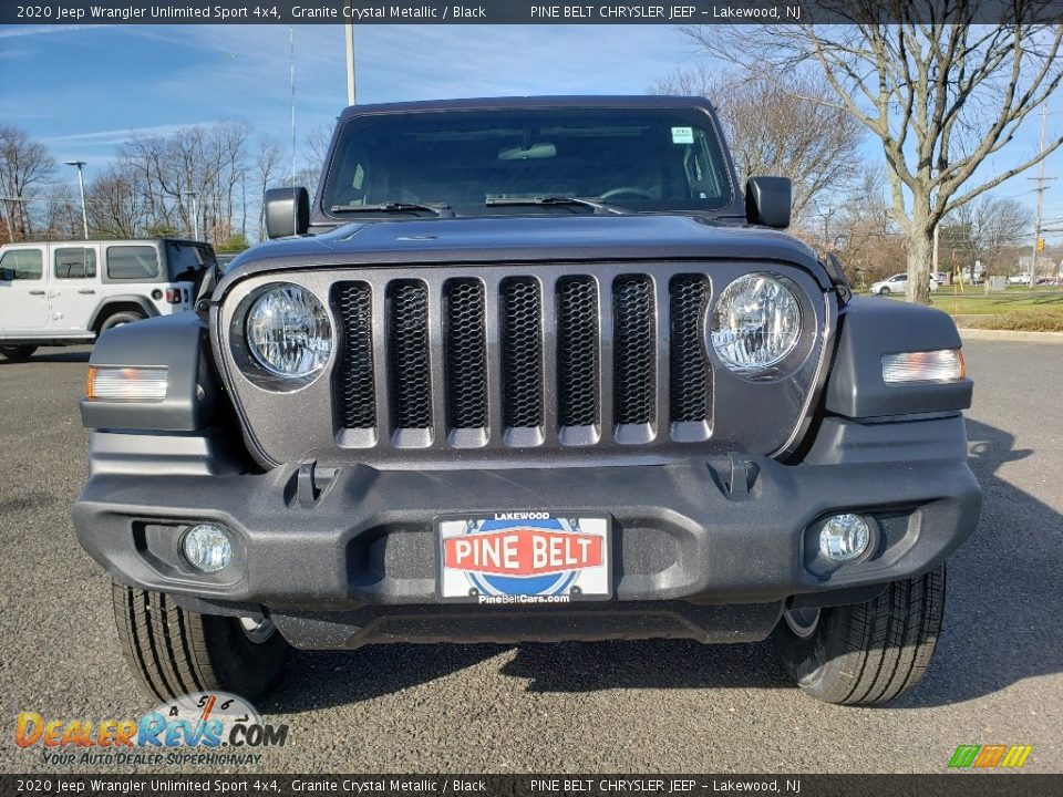 2020 Jeep Wrangler Unlimited Sport 4x4 Granite Crystal Metallic / Black Photo #2