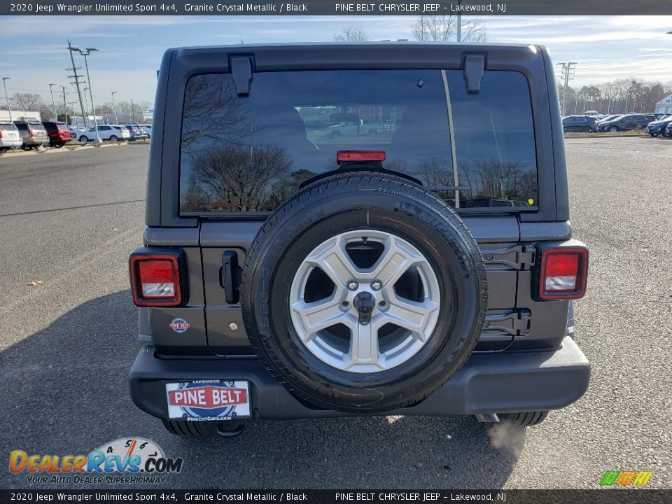 2020 Jeep Wrangler Unlimited Sport 4x4 Granite Crystal Metallic / Black Photo #5