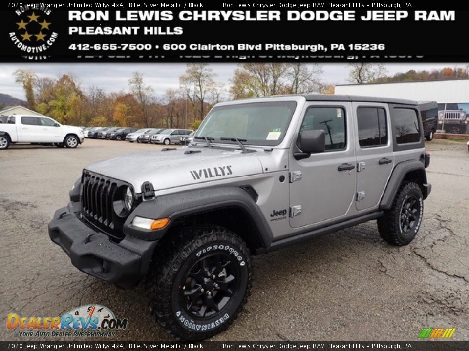 2020 Jeep Wrangler Unlimited Willys 4x4 Billet Silver Metallic / Black Photo #1